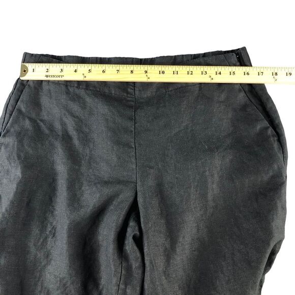 J. Jill Black Ankle Cropped Pants with Wide-Leg Design - Picture 6 of 9